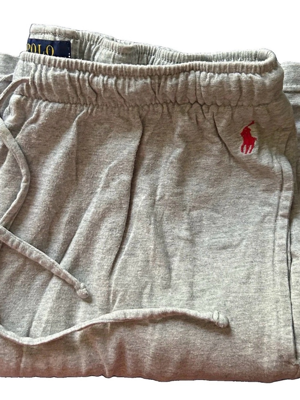 Polo by Ralph Lauren Light Gray Women’s Sweatpants with Red Pony